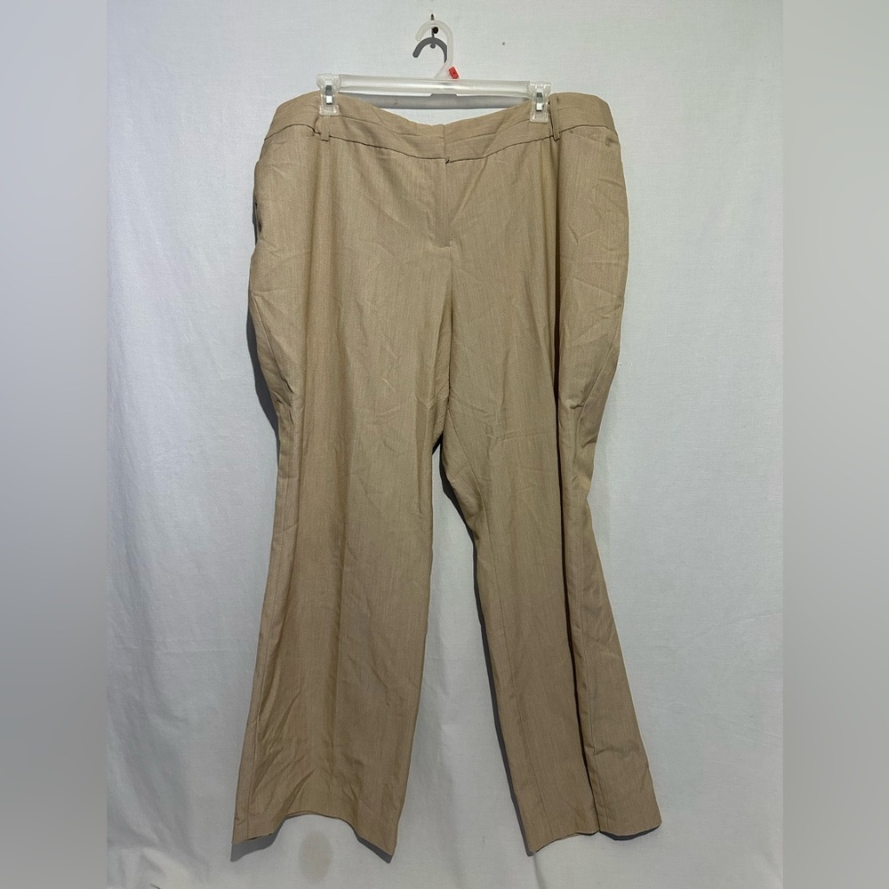 Cato Women’s Wide Leg Tan Pants Size 24 Plus Size